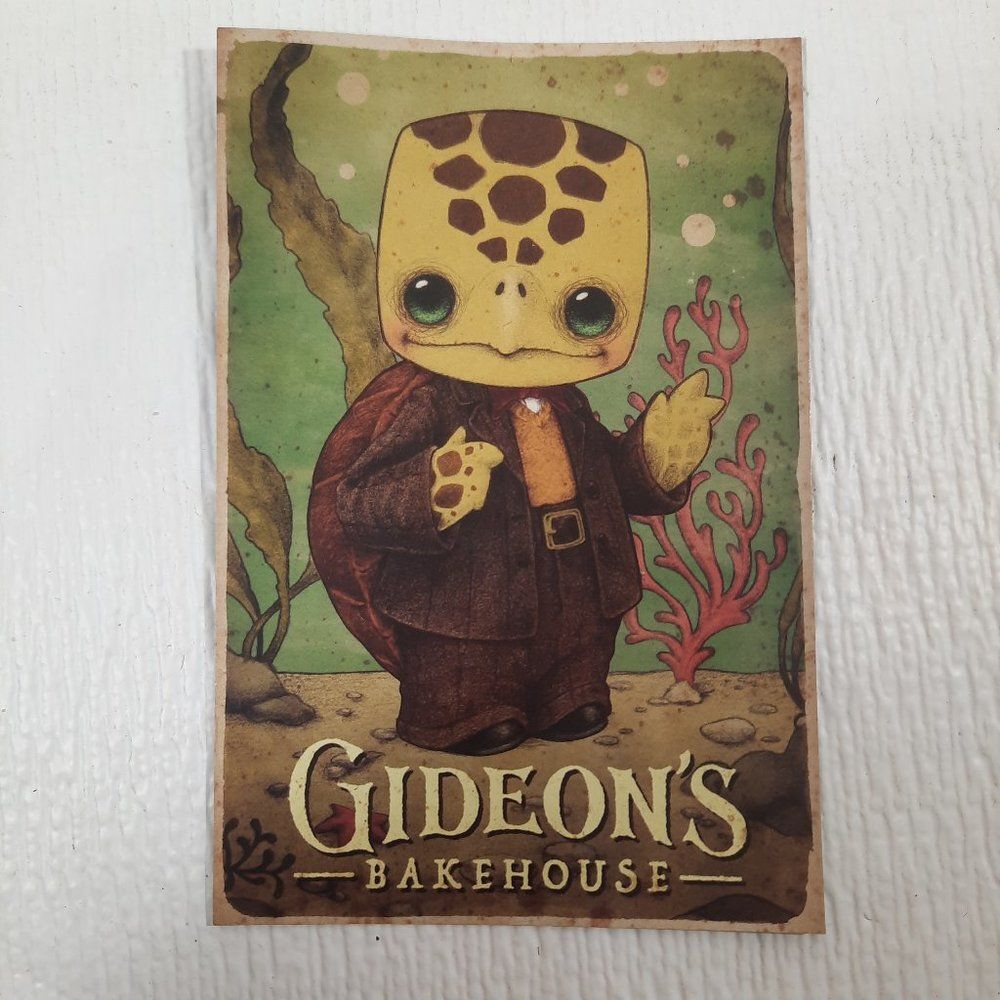 Gideon's Bakehouse Menu card June 2023 Reginald Ridley Sea Turtle Disney Springs